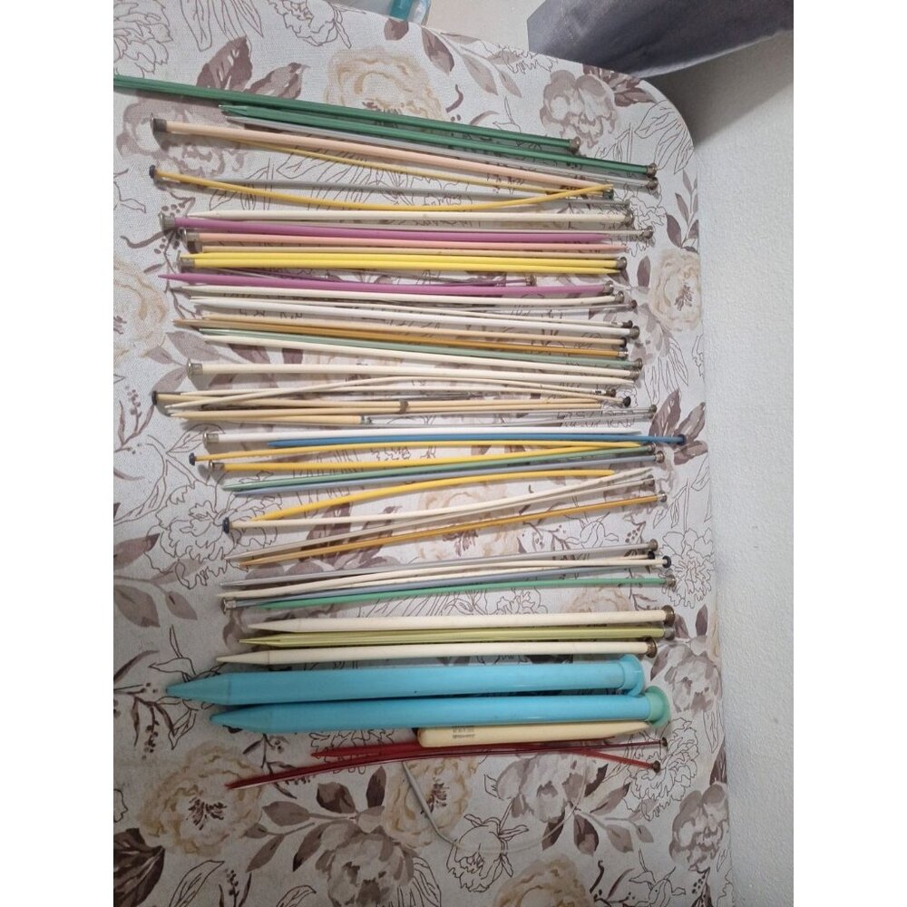 Large Lot Crochet and Knitting Needles Hooks Susan Bates Boye Vintage Large Sm